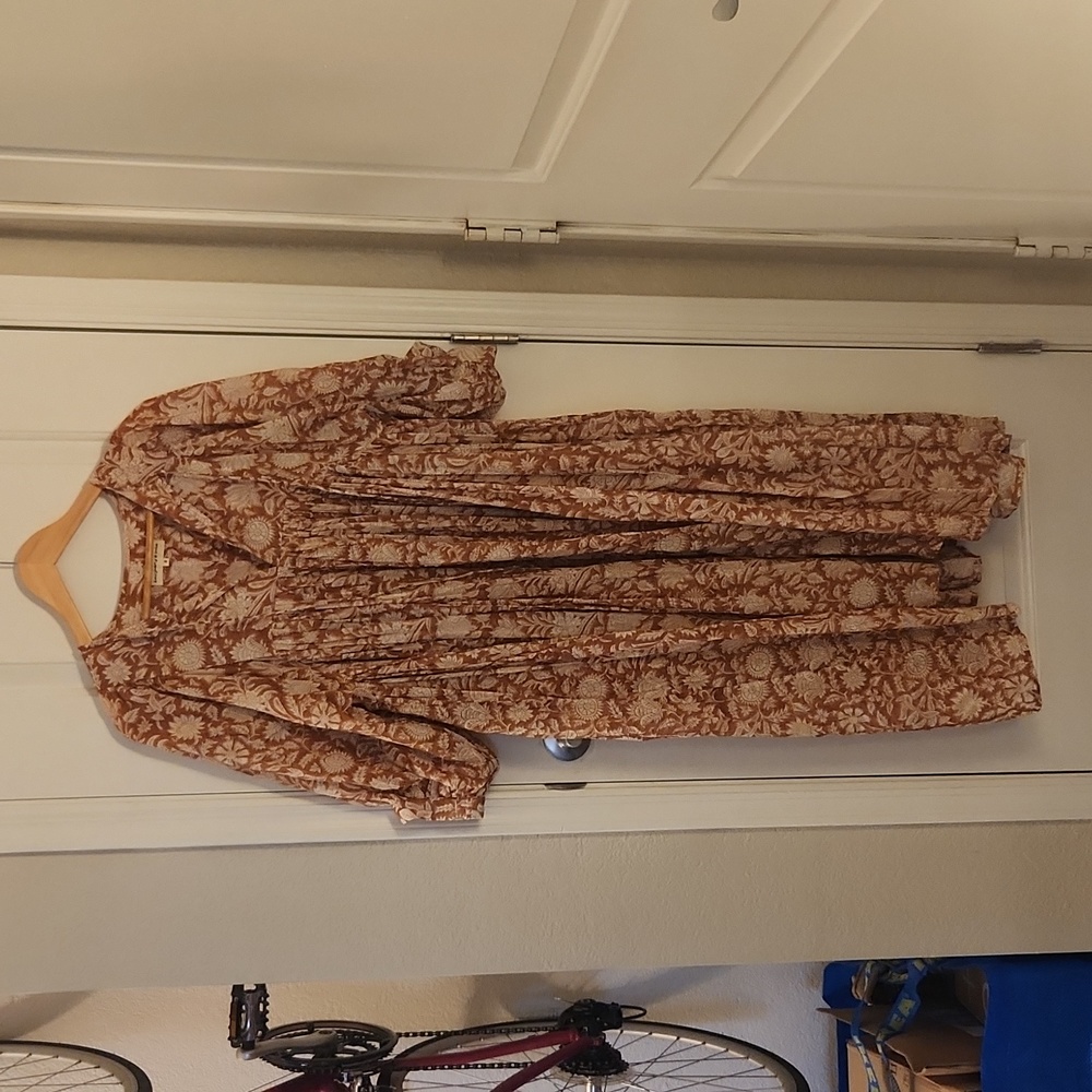 Daughters of India Kyra Midi Dress in Caramel